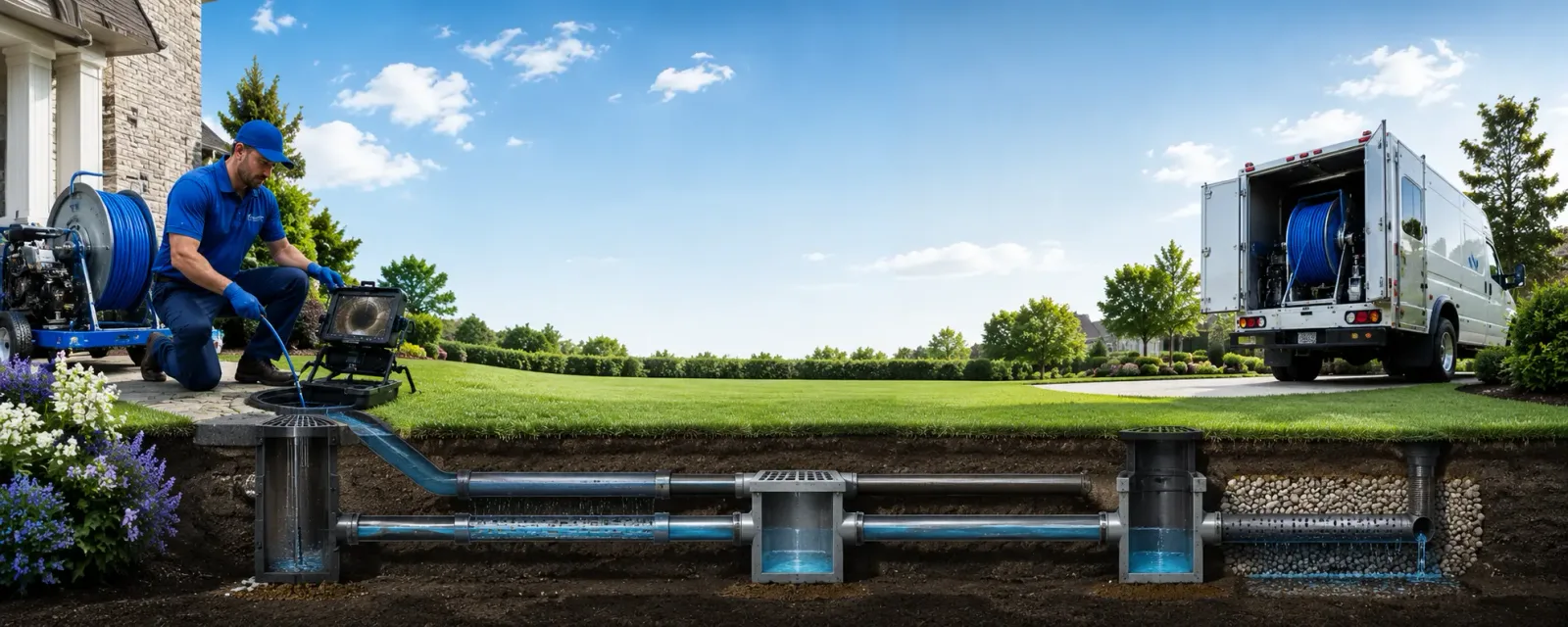 Outdoor drain cleaning information for Millington, IL